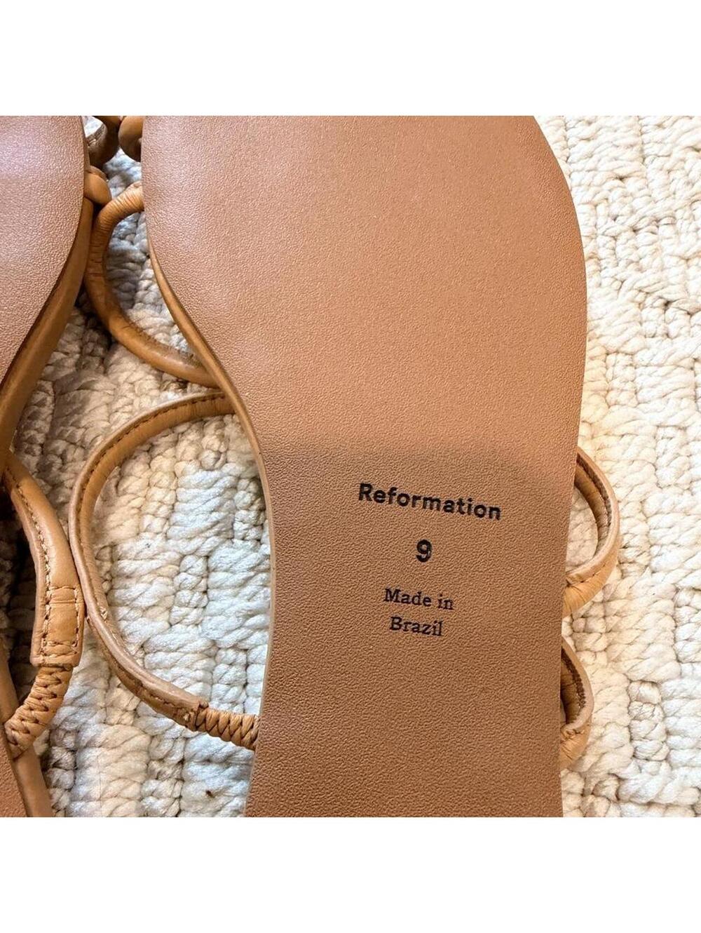 Reformation Ludo Toe Ring Strappy Flat Sandal - Picture 5 of 5